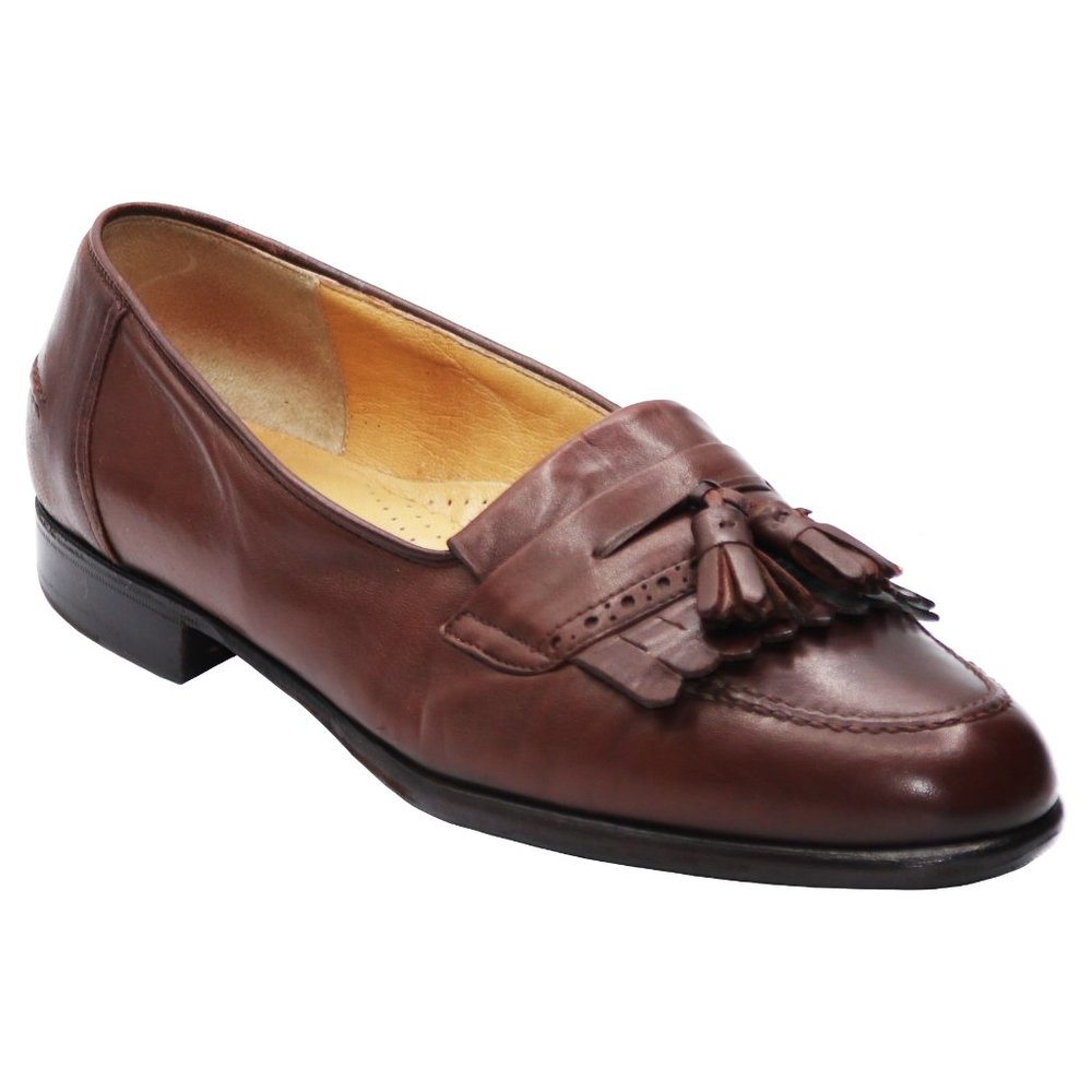 Bally Men's VIGO Tassel Loafers with TOPY Soles - Brown Size 9D